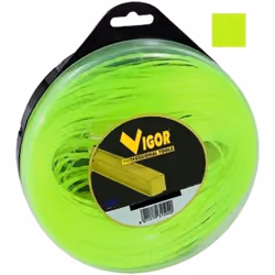 FILO DECESPUGLIATORI VIGOR IN NYLON GIALLO FLUORESCENTE PROFESSIONALE ALTA FLESSIBILITA' ED OTTIMA RESISTENZA ALL'ABRASIONE:  ...