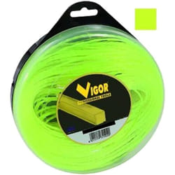 Vigor - filo decespugliatore tagliaerba quadro in nylon giallo MT.30 mm 4