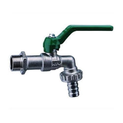 Blinky - Rubinetto a Sfera Ottone Satinato Con Portagomma 1/2 Attacco 3/8'