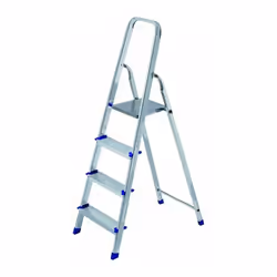 Scala di facile utilizzo adatta ad uso domestico per lavori di piccola manutenzione in casa o all'esterno, in alluminio dello ...
