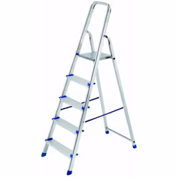 Scala di facile utilizzo adatta ad uso domestico per lavori di piccola manutenzione in casa o all'esterno, in alluminio dello ...