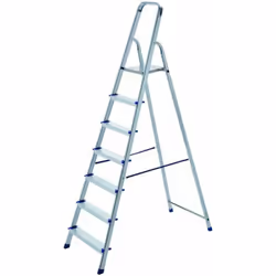 Scala di facile utilizzo adatta ad uso domestico per lavori di piccola manutenzione in casa o all'esterno, in alluminio dello ...