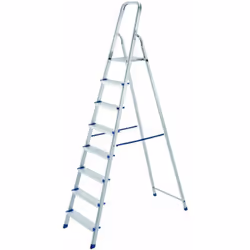 Scala di facile utilizzo adatta ad uso domestico per lavori di piccola manutenzione in casa o all'esterno, in alluminio dello ...