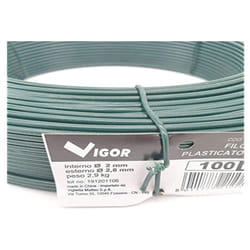Filo Ferro Plasticato Per Tensione, Verde, 10 x 28 x 10 cm - Vigor