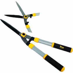 FORBICI P/SIEPI VIGOR MANICI TUBOLARI IN ALLUMINIO CROMATO IMPUGNATURA SOFT-GRIP LAME ACCIAIO ONDULATE MM. 230 LUNGHEZZA TOTA ...