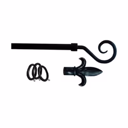 Codice: 8011779282889 Marca: VIGOR-BLINKY. Bastoni per Tende Ferro Kit Antracite P.Ricciolo 120-210 cm