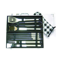 Set per Barbecue x Inox Set-Valigia 10 Pezzi - Blinky