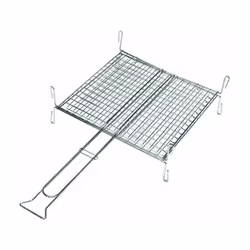 BLINKY Graticola doppia In acciaio cromato Idoneo al contatto di alimenti Con piedini di appoggio Dimensioni 400X450 mm I pro ...
