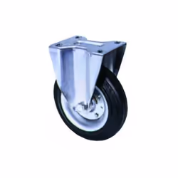Codice: 8011779300415 Marca: VIGOR-BLINKY. Ruote gommate base fissa flangia, acciaio zincocromata , mozzo su cuscinetti a rul ...