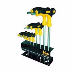 Codice: 8011779301597 Marca: VIGOR-BLINKY. Serie Cacciaviti Vigor Crv Esagonali Manico a T Pezzi 8