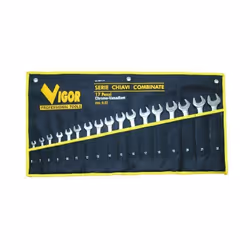 Codice: 8011779302549 Marca: VIGOR-BLINKY. Serie Chiavi Combinate Vigor Crv-Din3113 Pezzi 17
