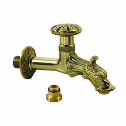 Codice: 8011779305793 Marca: VIGOR-BLINKY. Rubinetti per Fontane Ottone Tipo Volano con Rosone Attacco 1-2