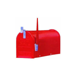 Cassetta per Lettere America Alluminio Senza Palo Rosso