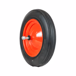 Ruota pneumatica di ricambio per carriola con perno corto 17 cm, 36x60 cm.Ruota pneumatica per carriola di ricambio dotata di ...