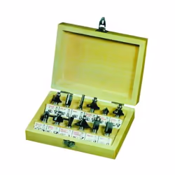 Codice: 8011779307728 Marca: VIGOR-BLINKY. Vigor Frese Sagomate Set Cassetta Legno Pz.12 Gambo Mm.8