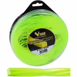 FILO DECESPUGLIATORI VIGOR IN NYLON GIALLO FLUORESCENTE PROFESSIONALE ALTA FLESSIBILITA' ED OTTIMA RESISTENZA ALL'ABRASIONE:  ...