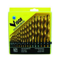 Serie Punte Hss Titanium Pz. 19 Mm. 1-10 - Vigor