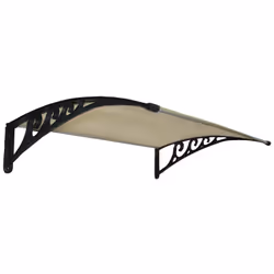 VUEMME 96899-20, Fisso, Rotondo, Lastra di copertura a profilo ondulato, Acrilico, Marrone, Acciaio inox