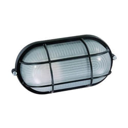 Plafoniere Alluminio Blinky Ovo Ovale Nera 60 Watt