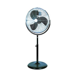 Vigor - Ventilatore da Pavimento Urano Nero-Cromo con Diametro di 45 cm per un Efficiente Raffrescamento Ambientale