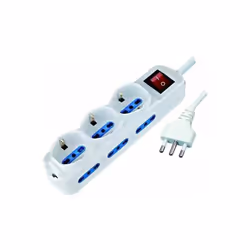 Multiprese 9 Prese con Interruttore - 3 Prese Schuko/Bipasso 10/16A - 6 Prese Laterali Bipasso - Spina 16A 2P+T - Interruttor ...