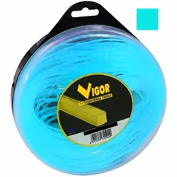 FILO DECESPUGLIATORI VIGOR BLU IN NYLON BLU USO PROFESSIONALE RINFORZATO CON COPOLIMERO E POLVERE DI ALLUMINIO ELEVATISSIMA R ...