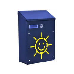 Cassette per Lettere Blinky Sole Acciaio Nero 21x8,5x30H