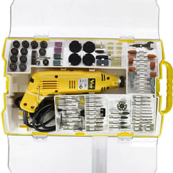 Vigor - Utensile Rotativo Minitrapano Fresa Smerigliatrice 130W Mini Drill 227pz Valiget