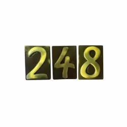 Codice: 8011779370081 Marca: VIGOR-BLINKY. Vigor-Blinky Numero Civico in Ottone Finitura Bronzata Tre