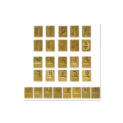 Codice: 8011779370104 Marca: VIGOR-BLINKY. Numeri Civici Ottone Finitura Bronzata Cinque