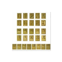 Alubox - Numeri Civici Ottone Finitura Bronzata Sei