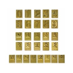 Alubox - Vigor-Blinky Numero Civico Ottone Finitura Bronzata Lettera a
