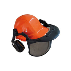 Delta Plus - Vigor-Blinky Elmetti Protezione Jack con Cuffie e Visiera Arancione