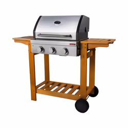 Barbecue a gas Australia 3 fuochi Wood, 130x58x115 cm - Sandrigarden.Barbecue a gas Australia con potenza 10,8 kW dispone di ...