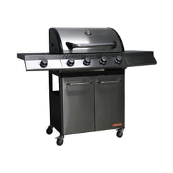 Barbecue a gas sandrigarden 'brasile' 4 bruciatori e fornello laterale 130x54x110 cm
