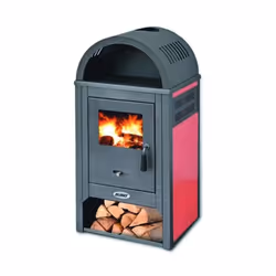 Codice: 8011779398412 Marca: GENERICO. Stufa Acciaio Vienna S Fianchi Ceramica Rosso