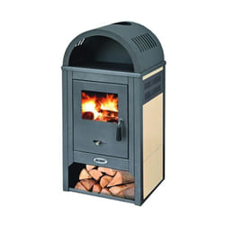 Prity - Stufa Acciaio Vienna s Fianchi Ceramica Avorio