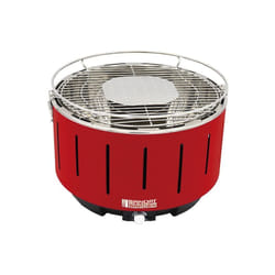 Barbecue a carbonella smokeless portatile da tavolo, diametro 34x24h cm - sandrigarden