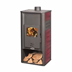 Codice: 8011779411296 Marca: VIGOR-BLINKY. Vigor Blinky Stufa Acciaio Varese con Caldaia Rosso