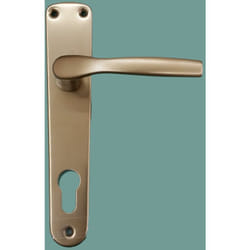 Hoppe - Maniglia alluminio bronzo 143/206p porte interne mod milano foro yale