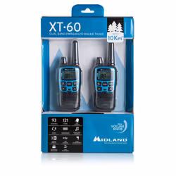 Midland XT60 ricetrasmittente 24 canali 446.00625 - 446.0937 MHz Nero, Blu - Vista aggiuntiva 4