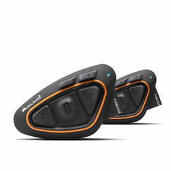 Midland BTX1 Pro S interfono da moto 800 m Nero, Arancione