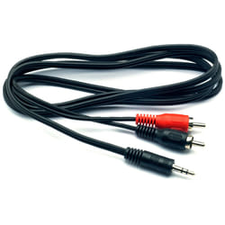 G&BL ELJ30S cavo audio 3 m 3.5mm 2 x RCA Nero, Rosso