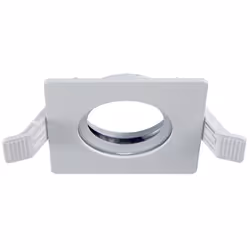 Faretto ad incasso Duralamp Quadrato Fisso colore Bianco, Grado di protezione IP65, per lampade MR16/PAR16 (GU5.3 - GU10) e M ...