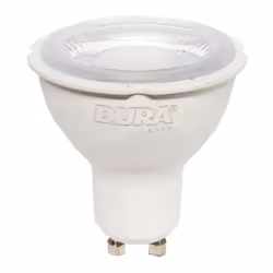 Lampadina a LED Duralamp, con le seguenti caratteristiche: Tensione 220/240 Vac Potenza 7 Watt Attacco GU10 Luce calda 3000 K ...