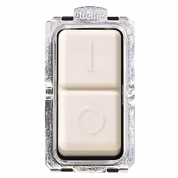 Interruttore bipolare 2P 16A 250V Bticino Magic, 1 modulo. Modulo da applicare sui supporti 5367R,503R,504S,505R,506LS,00361, ...