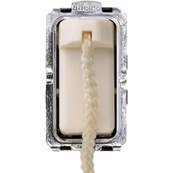 Pulsante a tirante Bticino Magic, con cordone lungo 1.8 metri, 1 modulo. Modulo da applicare sui supporti 5367R,503R,504S,505 ...