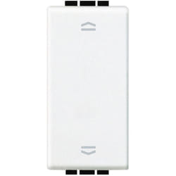 Bticino - N4037N - Pulsante Doppio (1P/No)+(1P/No) Interbloccato 10A 250 Vac - Bianco - LivingLight