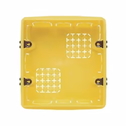 Scatola in resina da incasso quadrata per 6 moduli (3+3) serie civili Dimensioni: 108x118x51,5mm