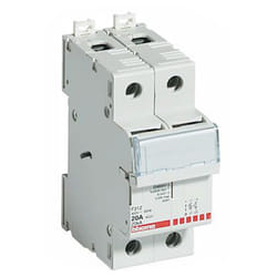 Bticino - Porta fusibile 1P+N 20A 2 moduli fusibili 8,5x31,5mm F312